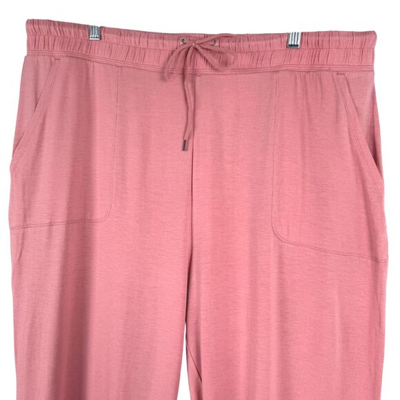 J. Crew Eco Dreamiest Pajama Jogger Pant Womens 2XL Pink Stretch NWT PT-2598 - Picture 3 of 9